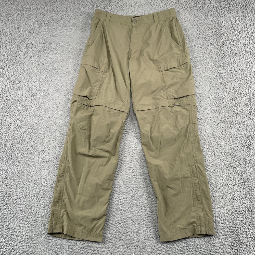 REI Co-op Cargo Pants Mens 32x30 Tan Sahara Convertible Relaxed Hiking Outdoor
